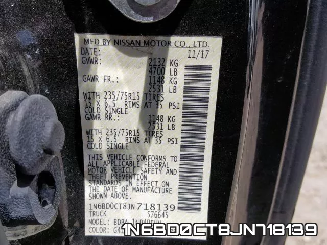 1N6BD0CT8JN718139 фото 2