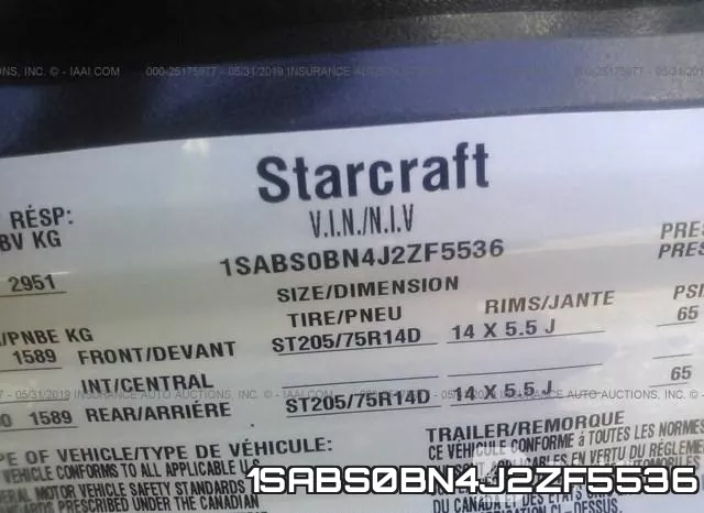 1SABS0BN4J2ZF5536 фото 10
