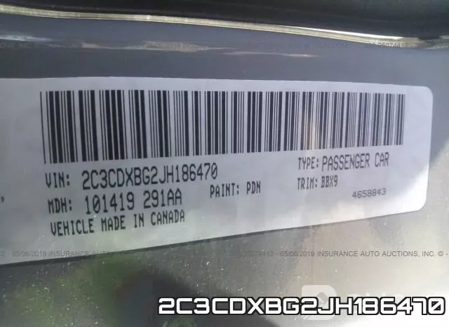 2C3CDXBG2JH186470 фото 9