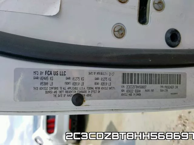 2C3CDZBT8HH568697 фото 2