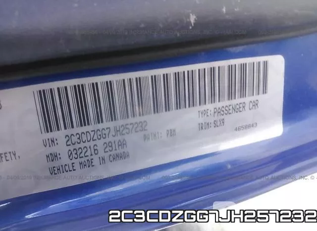 2C3CDZGG7JH257232 фото 10