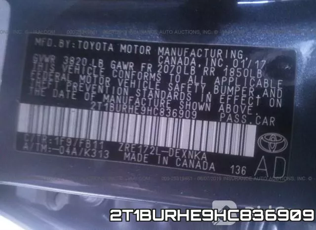 2T1BURHE9HC836909 фото 10