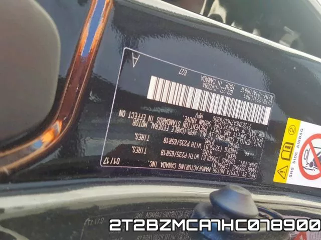 2T2BZMCA7HC078900 фото 2