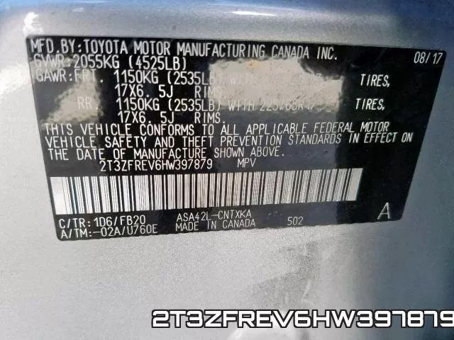 2T3ZFREV6HW397879 фото 2