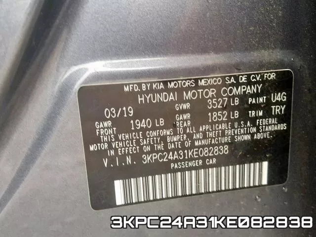 3KPC24A31KE082838 фото 2