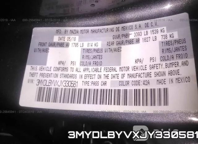 3MYDLBYVXJY330581 фото 10