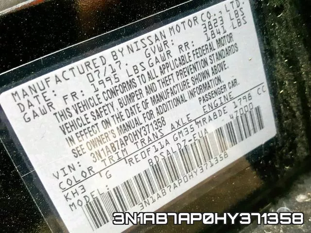 3N1AB7AP0HY371358 фото 2