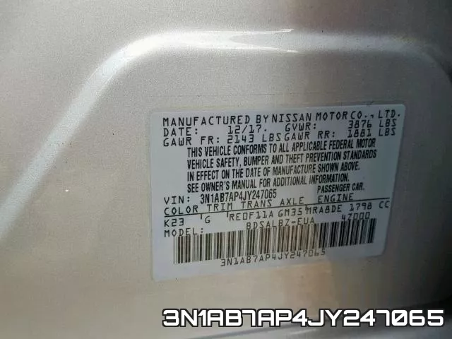 3N1AB7AP4JY247065 фото 2