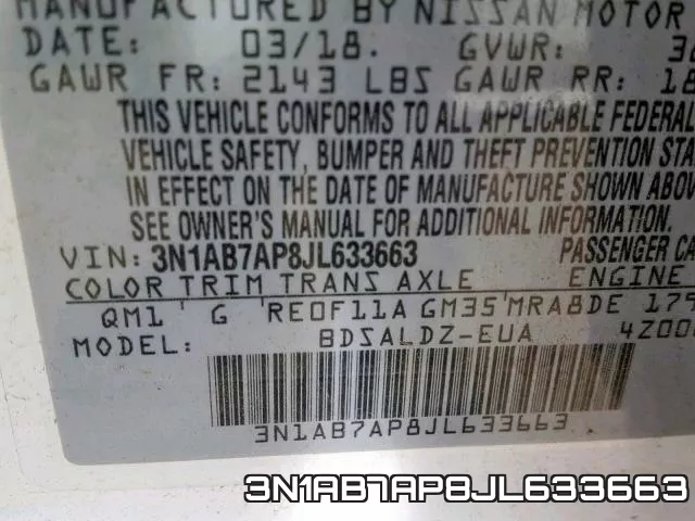 3N1AB7AP8JL633663 фото 2