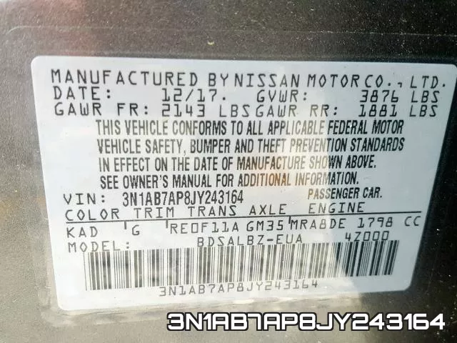 3N1AB7AP8JY243164 фото 2