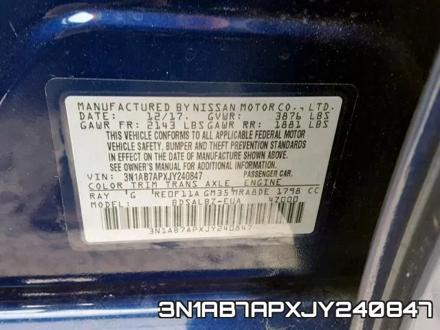 3N1AB7APXJY240847 фото 2