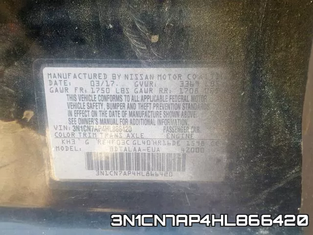 3N1CN7AP4HL866420 фото 2