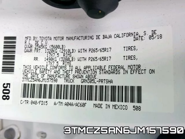 3TMCZ5AN6JM157590 фото 2