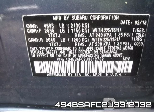 4S4BSAFC2J3312732 фото 10