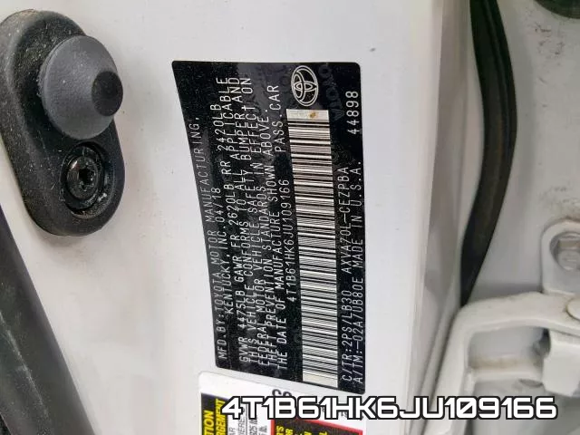 4T1B61HK6JU109166 фото 2