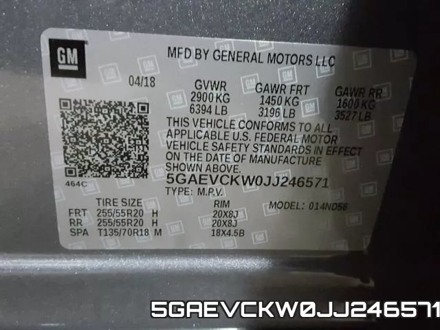 5GAEVCKW0JJ246571 фото 2