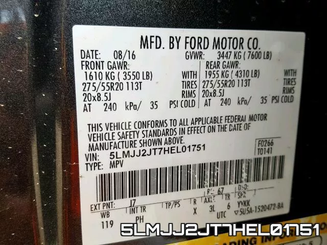 5LMJJ2JT7HEL01751 фото 2