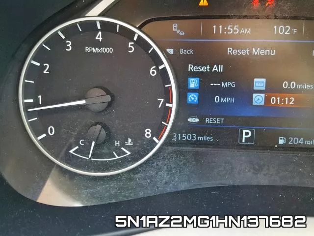 5N1AZ2MG1HN137682 фото 9