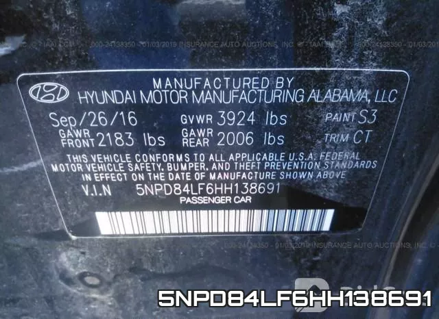 5NPD84LF6HH138691 фото 10