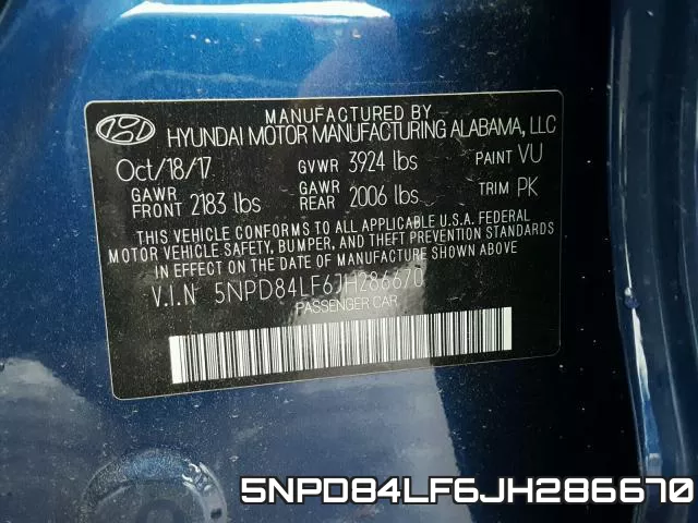 5NPD84LF6JH286670 фото 2