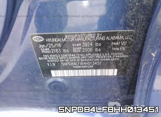 5NPD84LF8HH013451 фото 10