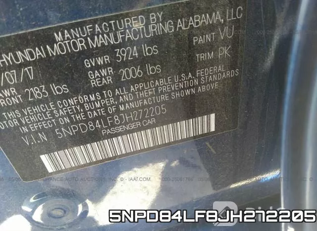 5NPD84LF8JH272205 фото 10