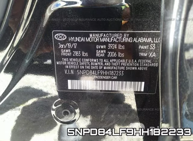 5NPD84LF9HH182233 фото 10