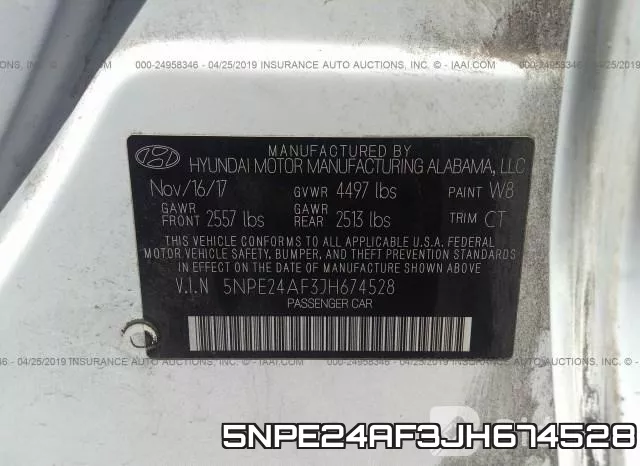 5NPE24AF3JH674528 фото 10