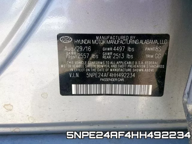 5NPE24AF4HH492234 фото 2