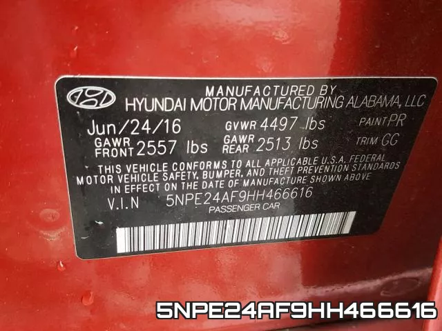 5NPE24AF9HH466616 фото 2