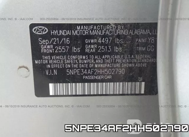 5NPE34AF2HH502790 фото 10