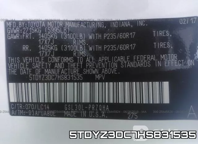 5TDYZ3DC7HS831535 фото 10