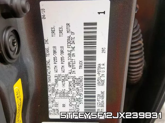 5TFEY5F12JX239831 фото 2