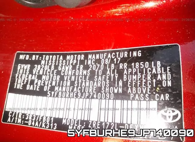 5YFBURHE9JP740090 фото 10