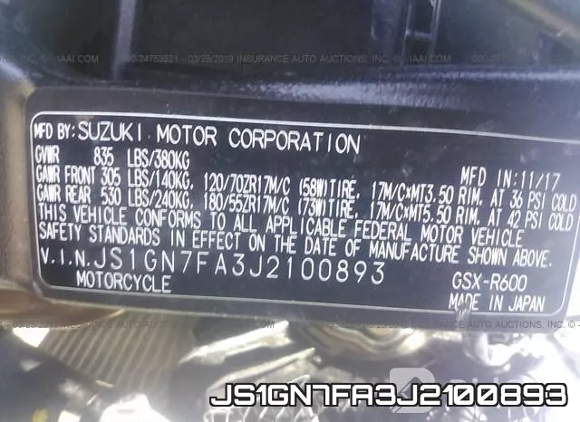 JS1GN7FA3J2100893 фото 2