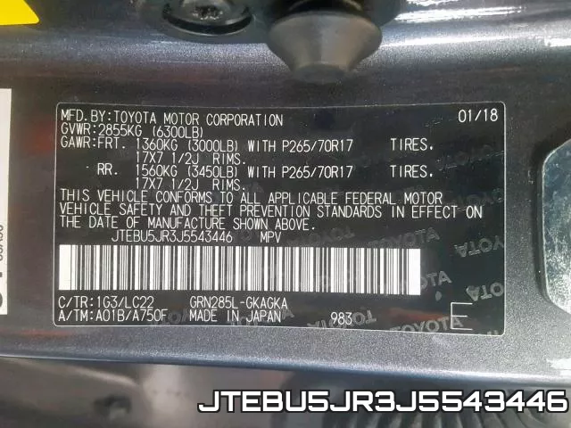 JTEBU5JR3J5543446 фото 2