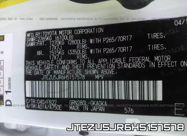 JTEZU5JR6H5157578 фото 10