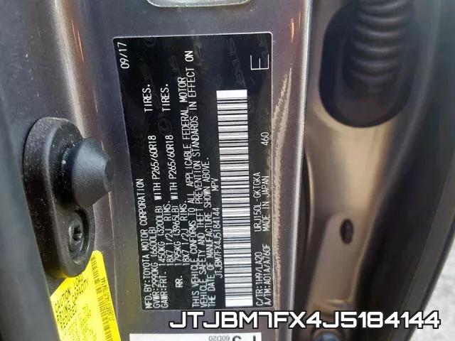 JTJBM7FX4J5184144 фото 2