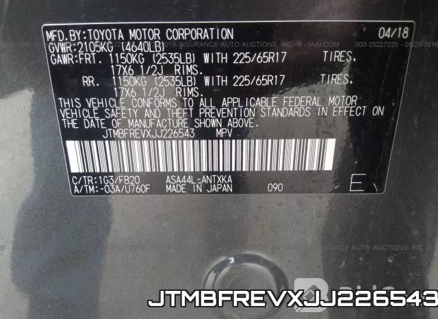 JTMBFREVXJJ226543 фото 10