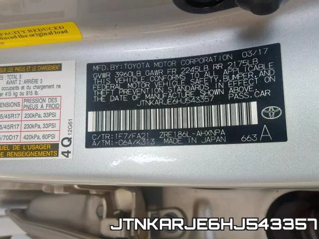 JTNKARJE6HJ543357 фото 2