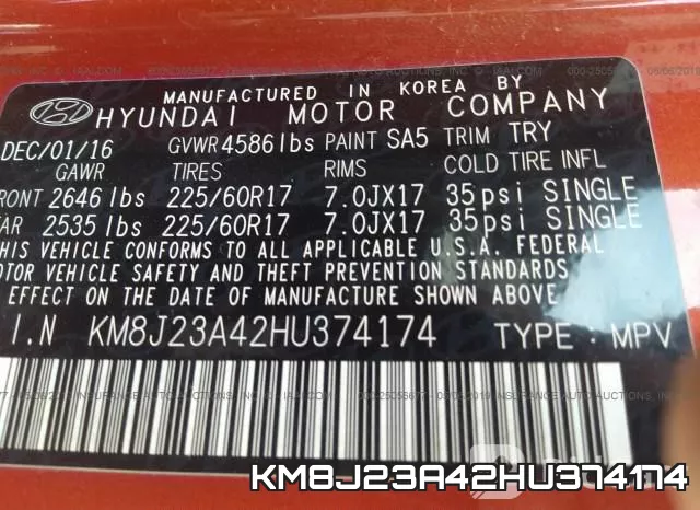 KM8J23A42HU374174 фото 10