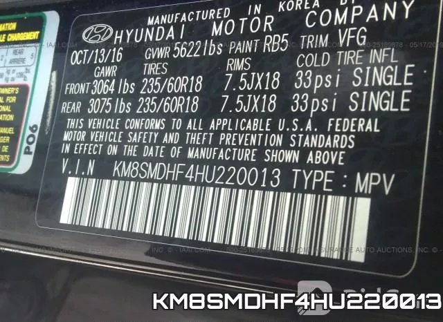 KM8SMDHF4HU220013 фото 10