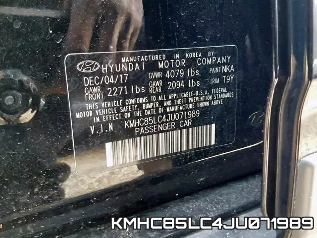 KMHC85LC4JU071989 фото 2