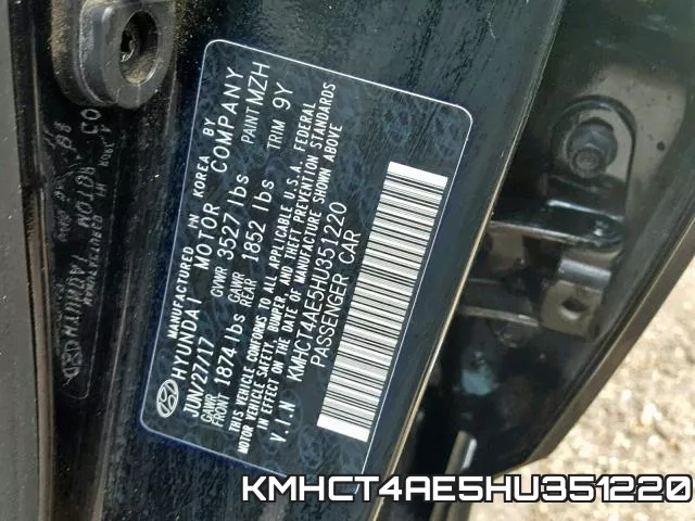 KMHCT4AE5HU351220 фото 2