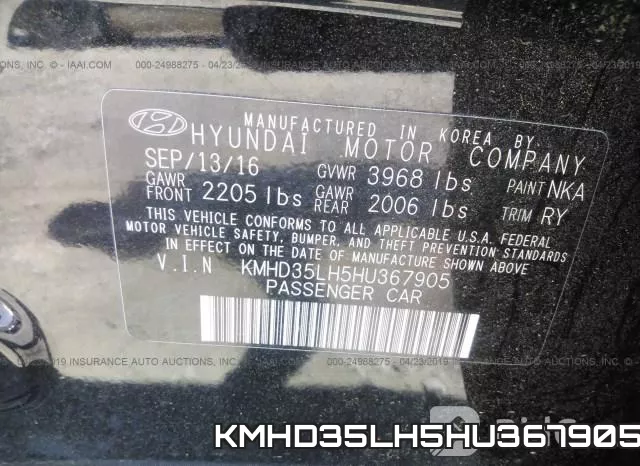 KMHD35LH5HU367905 фото 10