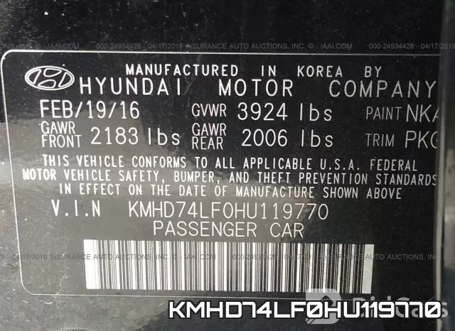 KMHD74LF0HU119770 фото 10