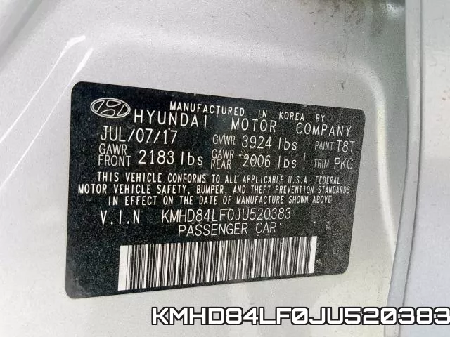 KMHD84LF0JU520383 фото 2