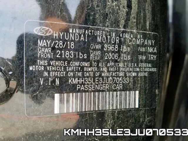 KMHH35LE3JU070533 фото 2