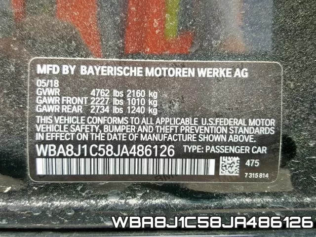 WBA8J1C58JA486126 фото 2
