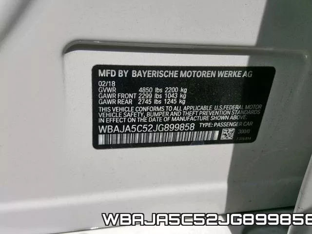 WBAJA5C52JG899858 фото 2
